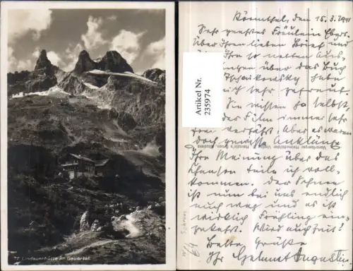 235974,Lindauerhütte Berghütte b. Schruns im Gauertal