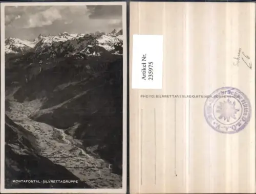 235975,Montafontal b. Schruns m. Silvrettagruppe