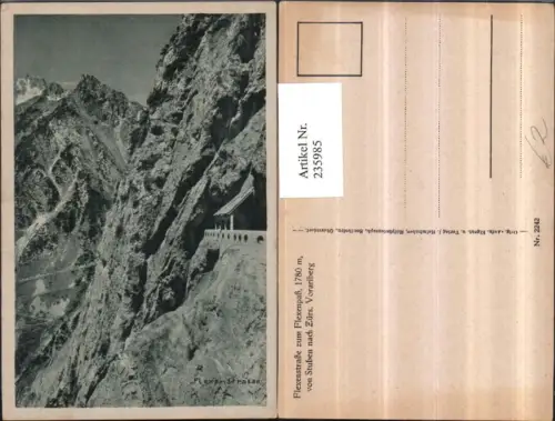 235985,Flexenstraße zum Flexenpass v. Stuben nach Zürs