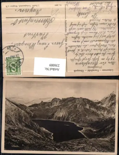 236009,Lünersee b. Vandans m. Verajöchl u. Öfenpass pub J. Bader 095