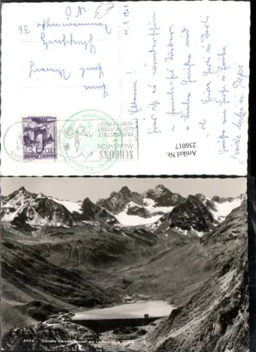 236017,Silvretta Vermuntstausee m. Litznergruppe b. Partenen