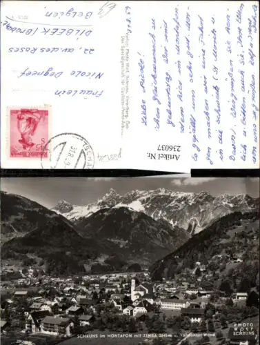 236037,Schruns im Montafon Totale m. Zimba u. Vandanser Wand pub Foto Wolf