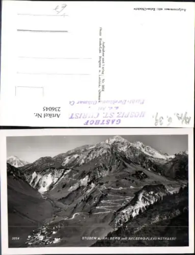 236045,Stuben am Arlberg Totale m. Arlberg-Flexenstraße pub Risch-Lau 3054