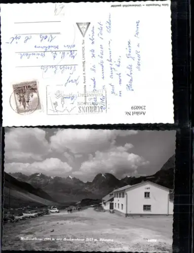 236059,Silvretta Madlenerhaus m. Hochmaderer b. Schruns