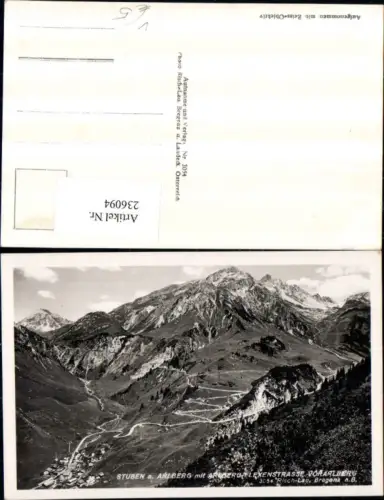 236094,Stuben am Arlberg Totale m. Arlberg-Flexenstraße pub Risch-Lau 3054