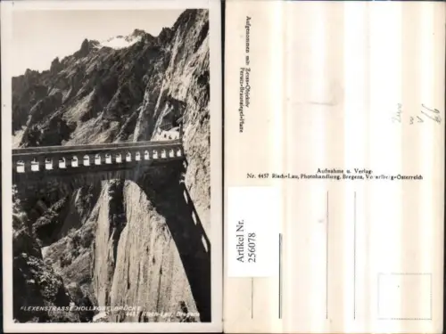 256078,Flexenstraße Hölltobelbrücke Brücke b. Zürs Bergkulisse pub Risch-Lau 4457