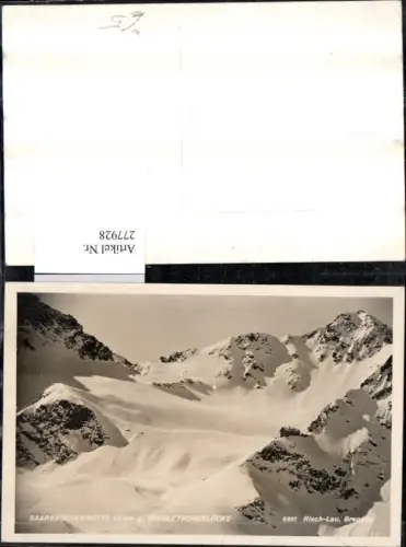277928,Saarbrückerhütte Berghütte geg. Seegletscherlücke b. Partenen Bergkulisse pub Foto Risch-Lau 6961