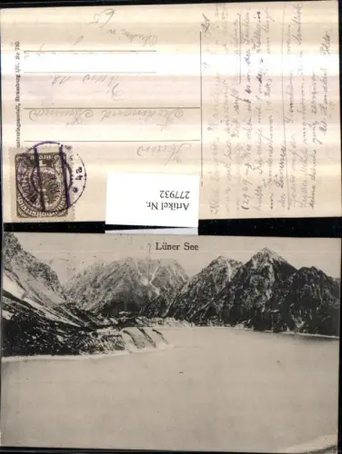 277932,Lüner See b. Vandans Bergkulisse