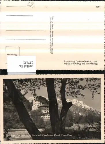 277952,Tschagguns im Montafon Kirche m. Vandanser Wand Bergkulisse pub Foto Wolf 1804