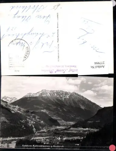 277994,Vandans Kaltenbrunnen Totale geg. Hochjoch Bergkulisse pub Foto Risch-Lau 1118