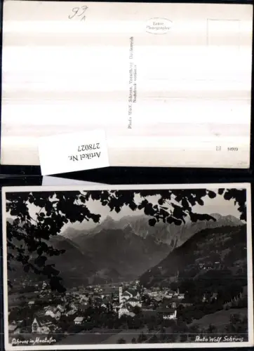 278027,Schruns im Montafon Totale Bergkulisse pub Foto Wolf