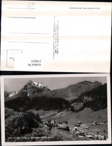 278033,Gargellen Totale geg. Madrisa Schafberg Bergkulisse pub Foto Risch-Lau 8896