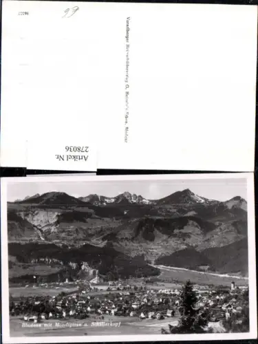 278036,Bludenz Totale m. Mondspitze u. Schillerkopf Bergkulisse