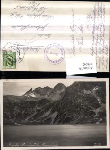 278042,Lünersee See b. Vandans m. Douglass-Hütte u. Scesaplana Bergkulisse pub Foto Fritz jr.