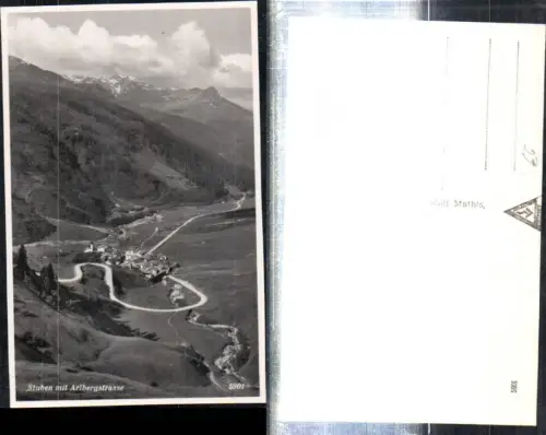 307819,Stuben Totale m. Arlbergstraße Bergkulisse