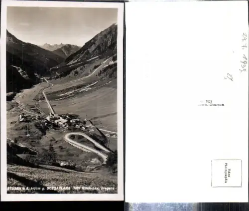 307822,Stuben am Arlberg Totale geg. Scesaplana Bergkulisse pub Risch-Lau 7021