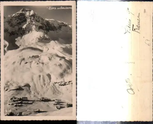 307824,Zürs am Arlberg Totale Bergkulisse Winterbild
