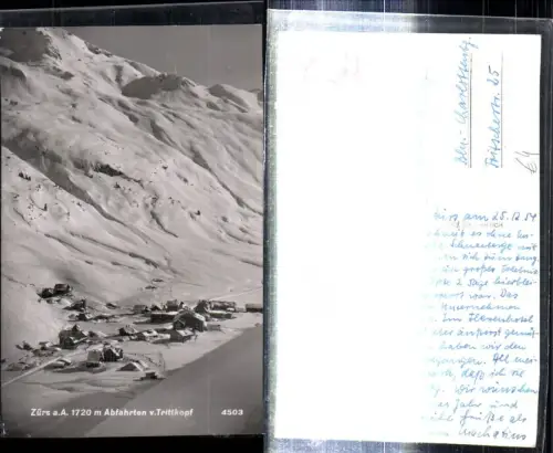 307832,Zürs am Arlberg Totale Abfahrten vom Trittkopf Bergkulisse Winterbild