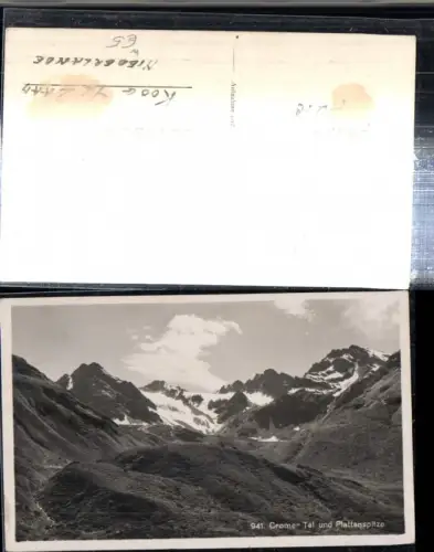307850,Kromertal u. Plattenspitze b. Gaschurn Bergkulisse