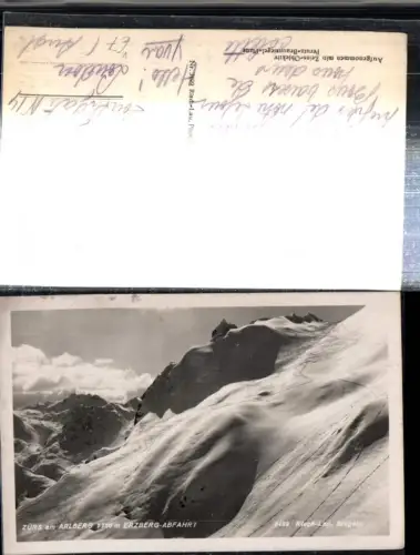 307851,Zürs am Arlberg Erzberg-Abfahrt Bergkulisse pub Risch-Lau 3499
