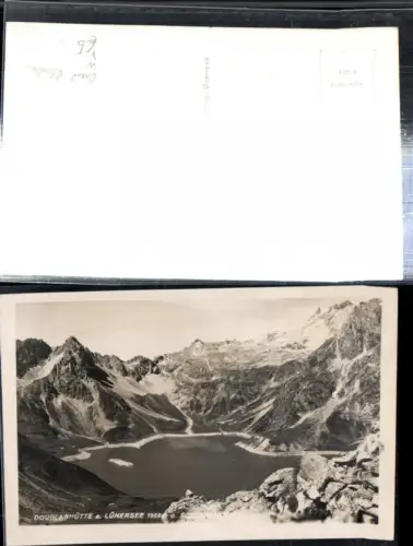 307869,Douglashütte am Lünersee b. Brand Bludenz geg. Scesaplan Bergkulisse pub Risch-Lau 4330