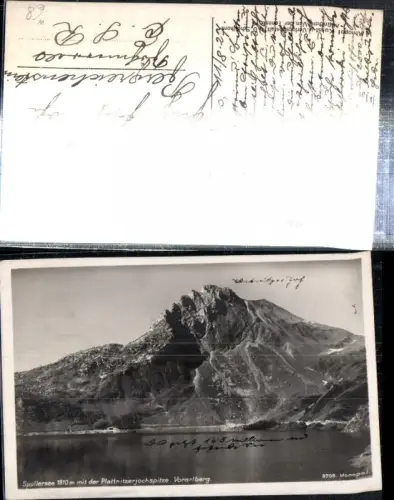 307875,Spullersee b. Dalaas m. Plattnitzerjochspitze Bergkulisse