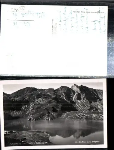 307878,Zürsersee b. Zürs m. Madloch Omeshorn Bergkulisse pub Risch-Lau 1924