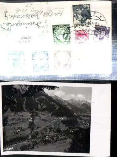 307892,Dalaas Totale Bergkulisse Mehrere Briefmarken