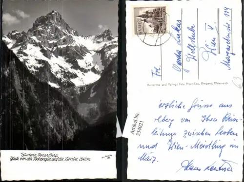 354021,Bludenz Blick von d. Tschengla auf die Zimba Bergkulisse pub Risch-Lau 85