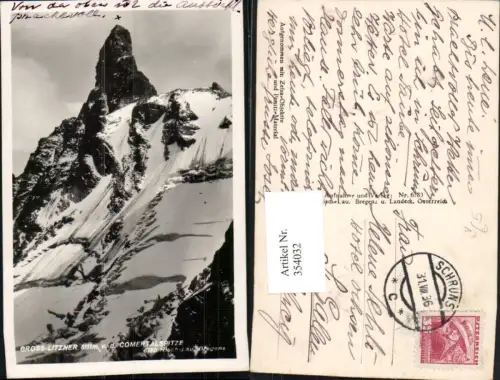 354032,Großlitzner von d. Comertalspitze b. Schruns Bergkulisse pub Risch-Lau 6180