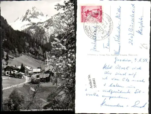 354041,Gaschurn im Motnafon Totale Bergkulisse pub Risch-Lau 4826