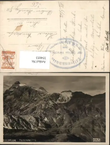 354053,Sulzfluh Tilisunahütte Berghütte b. Tschagguns Bergkulisse pub Fritz jr. Bregenz