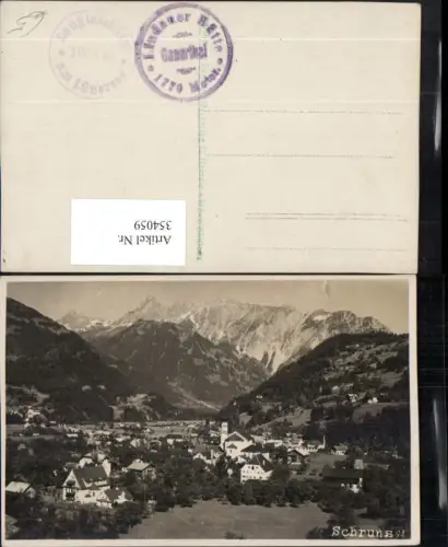 354059,Schruns Totale Bergkulisse