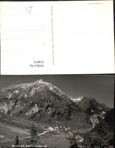 354075,Stuben am Arlberg Totale geg. Flexenstraße Bergkulisse pub Risch-Lau 9604