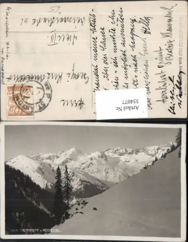 354077,Trittkopf vom Moostal b. Lech Bergkulisse Winterbild
