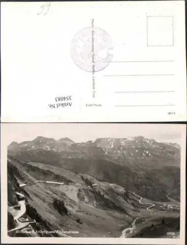 354083,Stuben Totale m. Arlberg u. Flexenstraße Bergkulisse