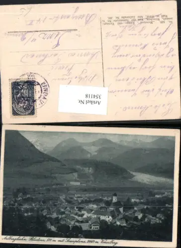 354118,Bludenz Teilansicht m. Scesaplana Bergkulisse