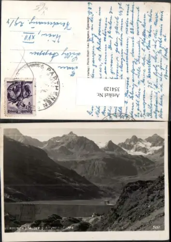 354120,Vermunt Stausee b. Gaschurn geg. Litznergruppe Bergkulisse pub Risch-Lau 5261