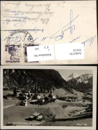 354131,Gaschurn im Montafon Totale Bergkulisse pub Foto Nipp 1166
