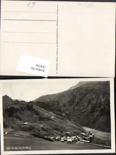354150,Stuben am Arlberg Totale Bergkulisse