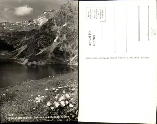 402280,Douglashütte b. Vandans m. Lünersee u. Schesaplana Bergkulisse pub Risch-Lau 11544