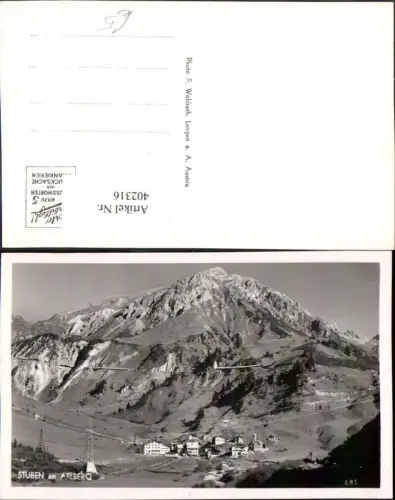 402316,Stuben am Arlberg Totale Bergkulisse