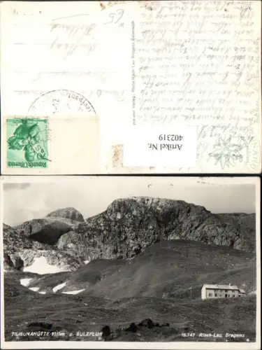 402319,Tilisunahütte Berghütte b. Tschagguns geg. Sulzfluh Bergkulisse pub Risch-Lau 10747