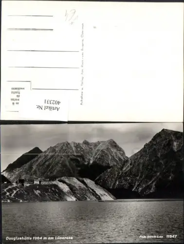 402331,Douglashütte Berghütte am Lünersee b. Vandans Bergkulisse pub Risch-Lau 11547