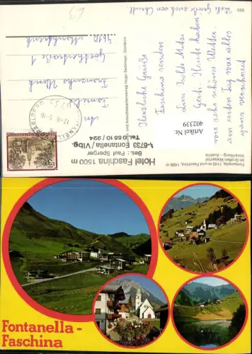 402339,Fontanella Faschina Totale Kirche Mehrbildkarte