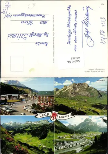 402357,Lech am Arlberg Totale Bergkulisse Mehrbildkarte