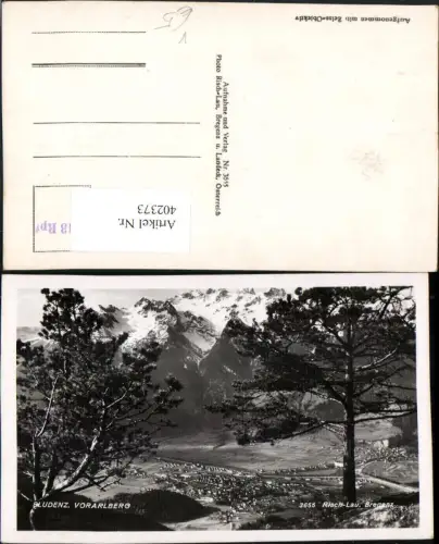 402373,Bludenz Totale Bergkulisse pub Risch-Lau 3655