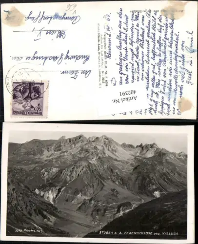 402391,Stuben am Arlberg Totale m. Flexenstraße Bergkulisse pub Risch-Lau 2213