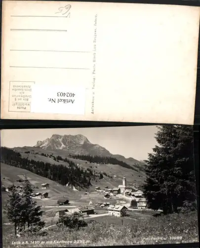 402403,Lech am Arlberg Totale m. Karhorn Bergkulisse pub Risch-Lau 10099
