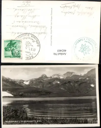 402405,Tilisunasee See m. Tilisunahütte Berghütte b. Tschagguns Bergkulisse pub Risch-Lau 10745